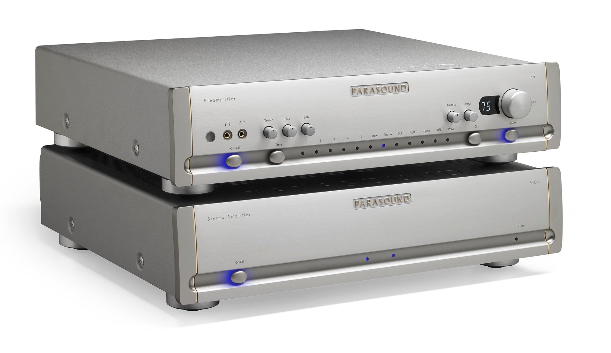 HALO A23+ Power Amp Silver