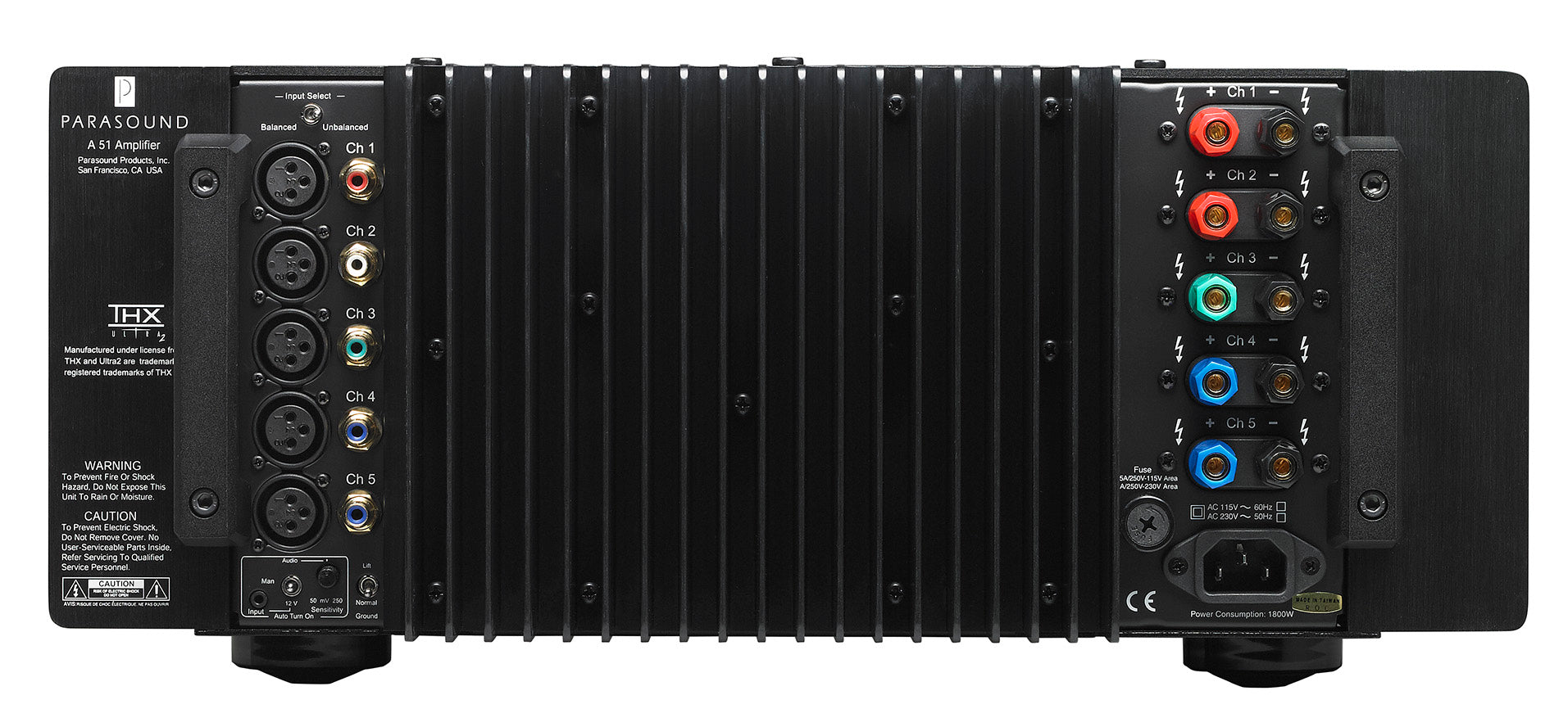 HALO A51 5-channel power Amp