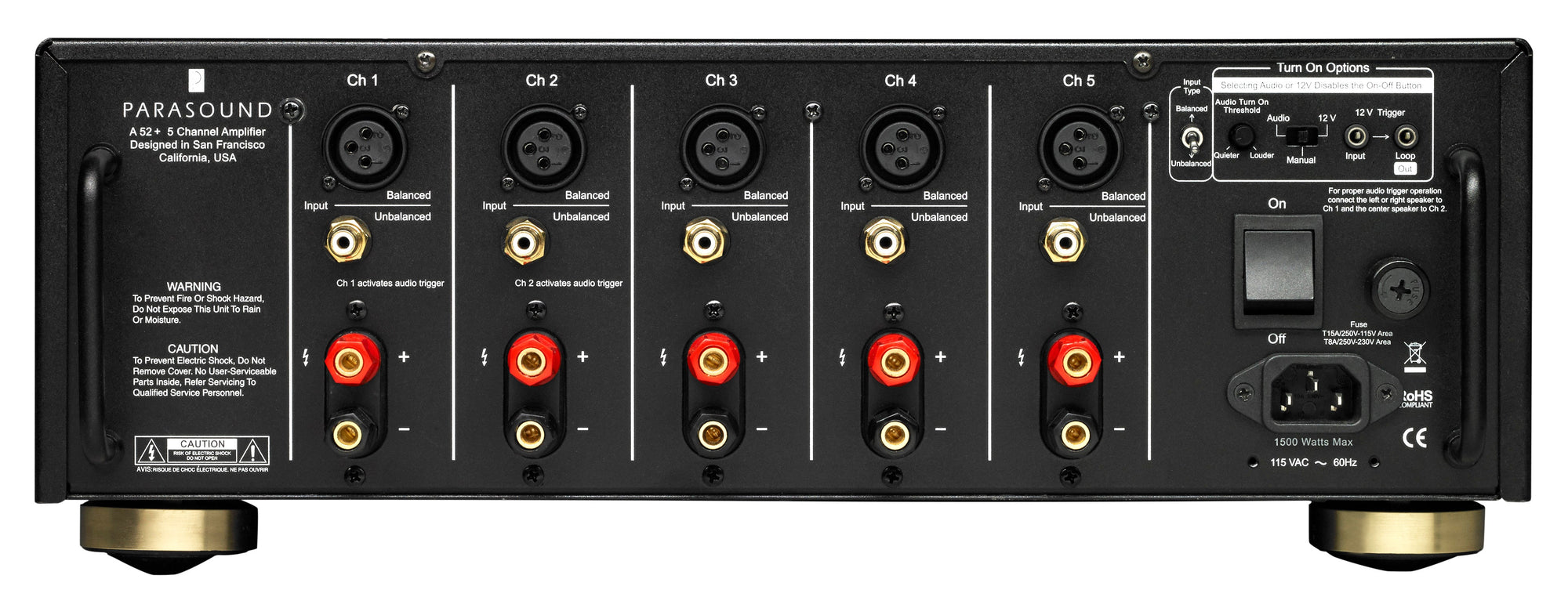 HALO A52+ 5-Channel Power Amp