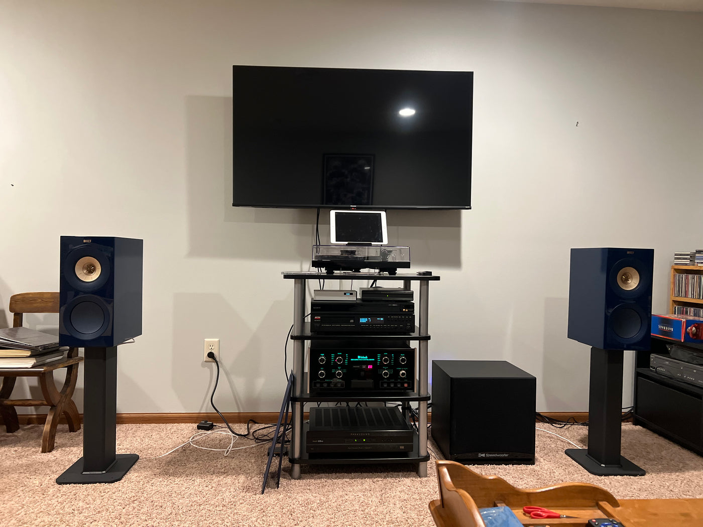 NC 2125v2 Power Amp paired with KEF R3 Meta