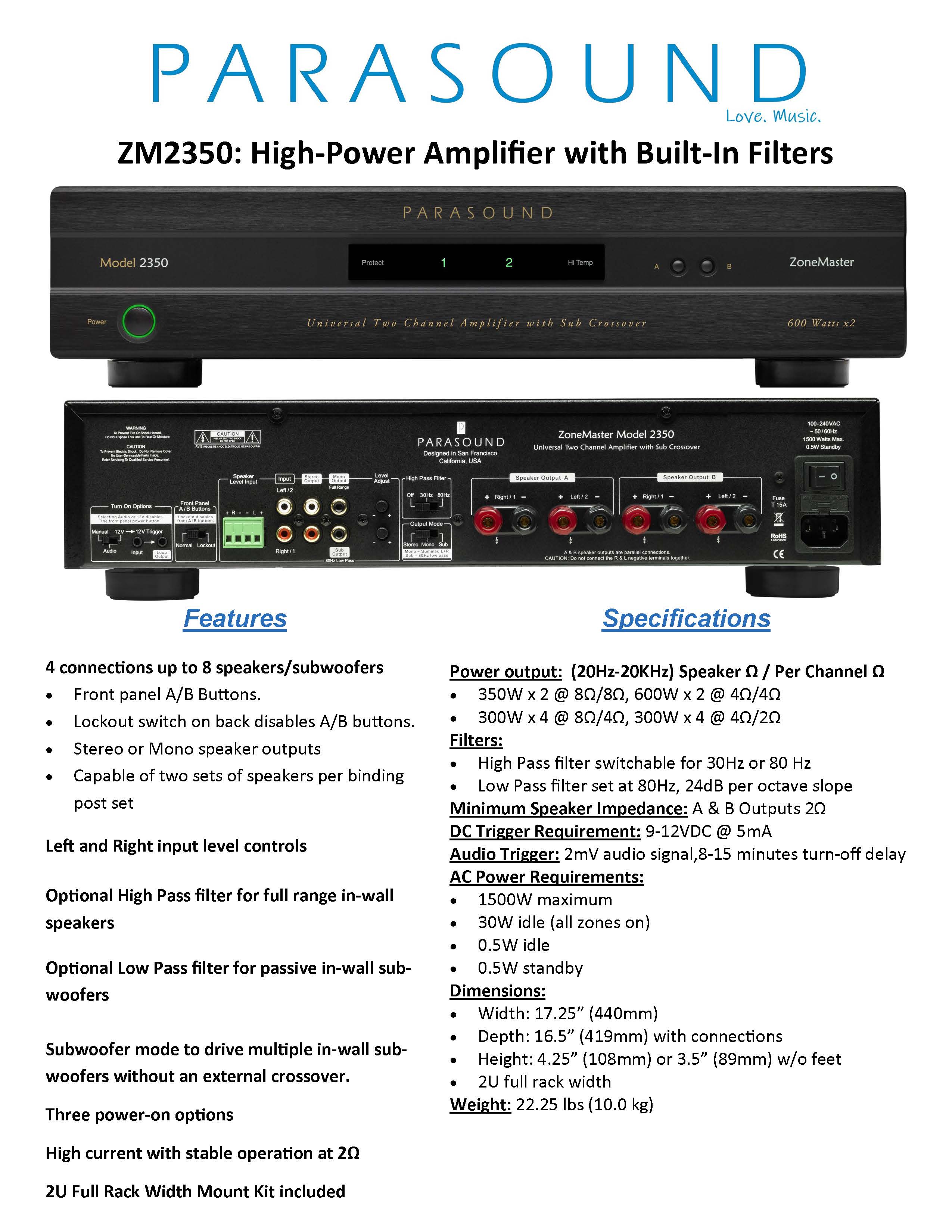 ZoneMaster®  ZM2350