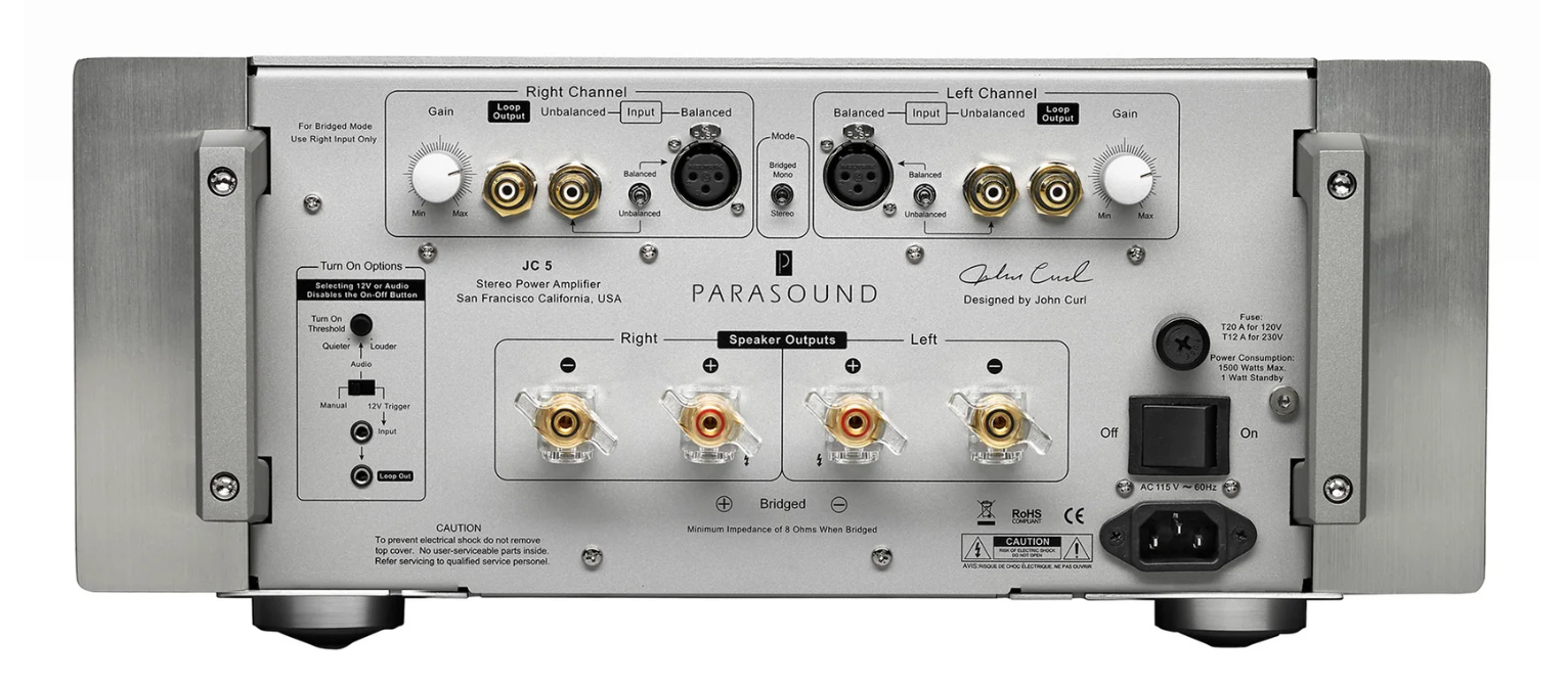 JC5 Stereo Power Amp Silver - Last One!