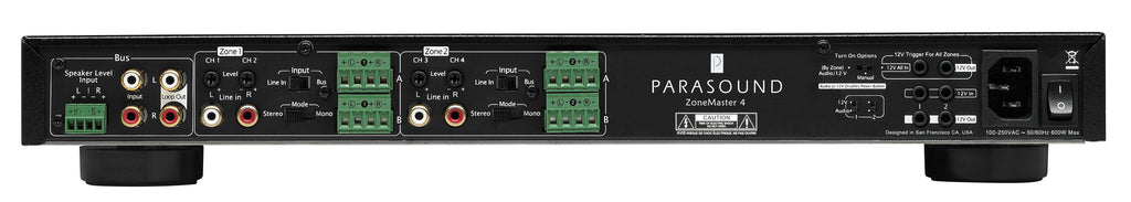 ZM4 4-Channel Amp – Compact Multi-Zone Power & Flexibility – Parasound